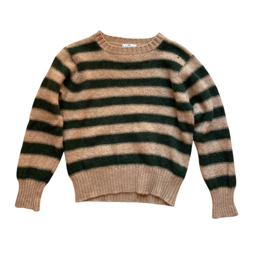 Vintage Wool Knit Striped Sweater